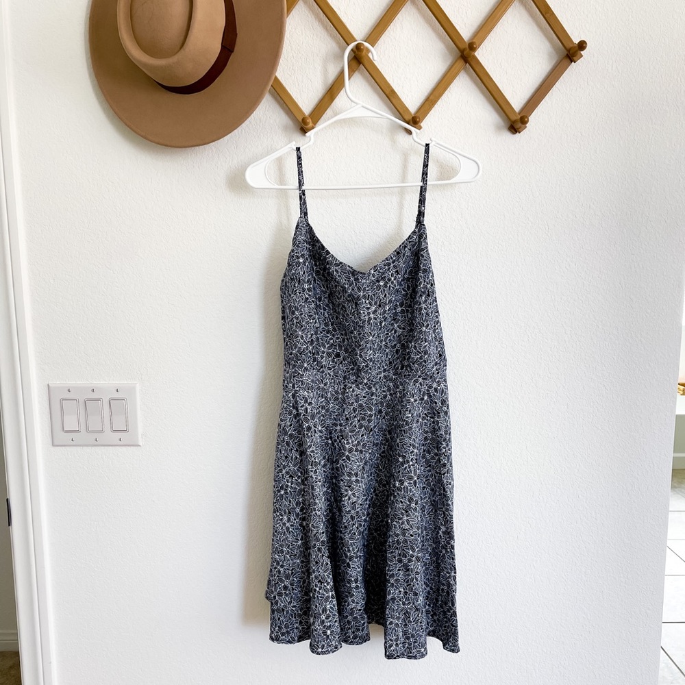 Navy and White Floral Sundress Old Navy